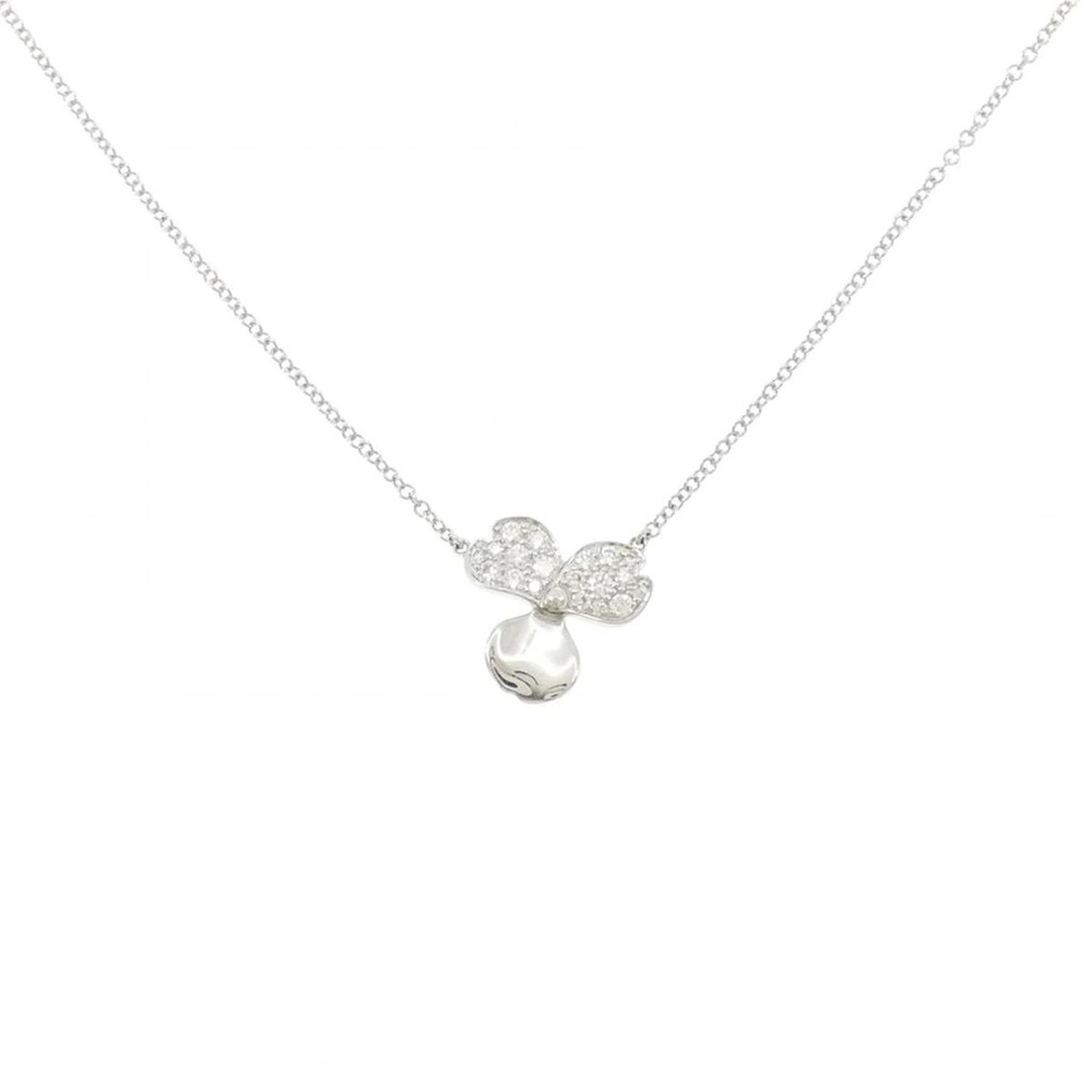 Tiffany Co Paloma Picasso Paper Flower Open Necklace Platinum Sterling Silver